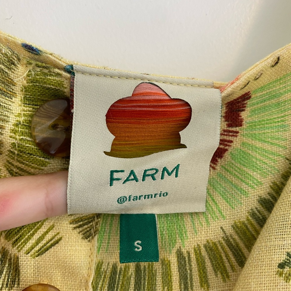 FARM Rio Linen Mini Dress - Picture 3 of 3